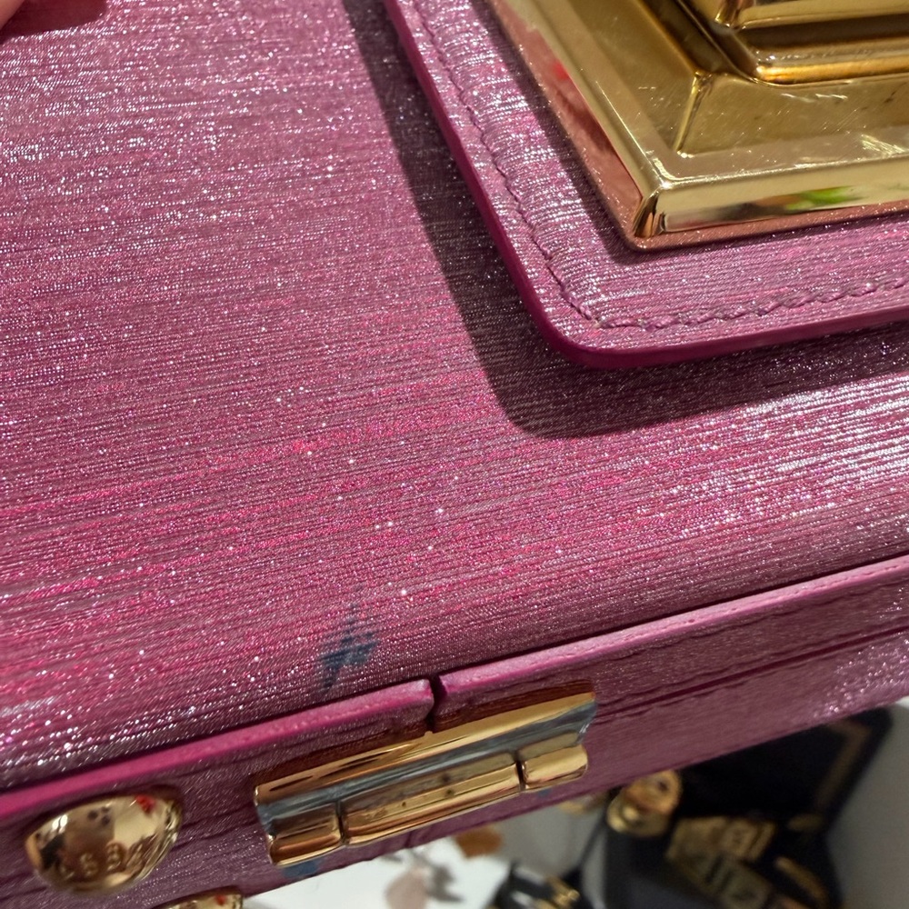 Dolce and Gabbana Pink and Gold Bag - Picture 7 of 13